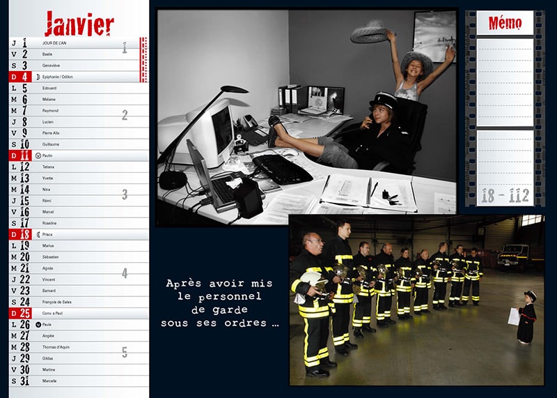 Téléchargement gratuit Images Les Enfants Prennent D Assaut La Caserne Calendrier Pompiers le plus cool salutations