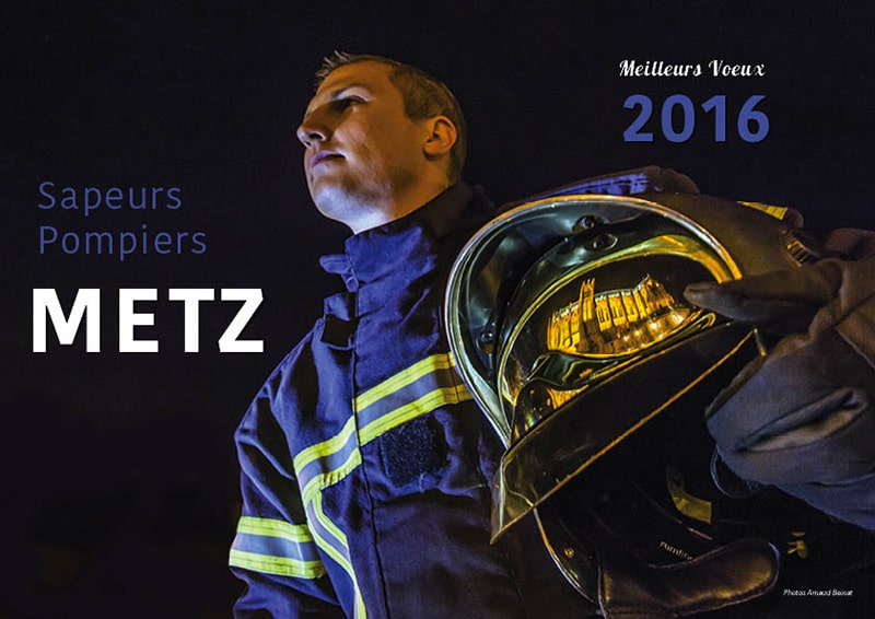 Collaboration avec un photographe - calendrier pompier - Editions Bernard Cheneval Services