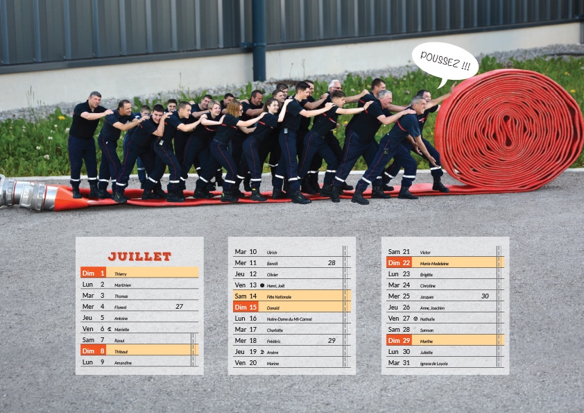 On A Rétréci Les Pompiers - Calendrier Pompier - Editions Bernard Cheneval Services