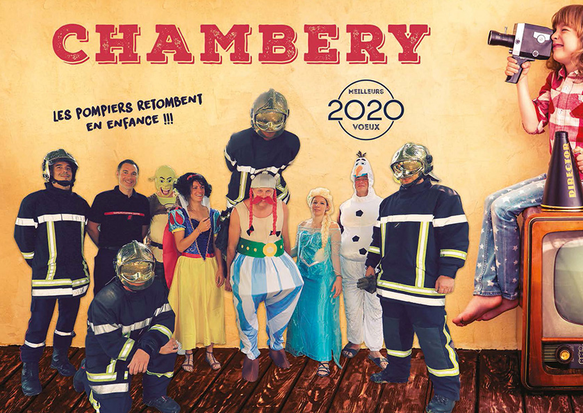 Calendrier les pompiers en enfance - Chambéry 2020