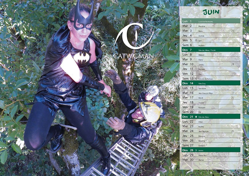 Calendrier Super héros - Orchamps 2020