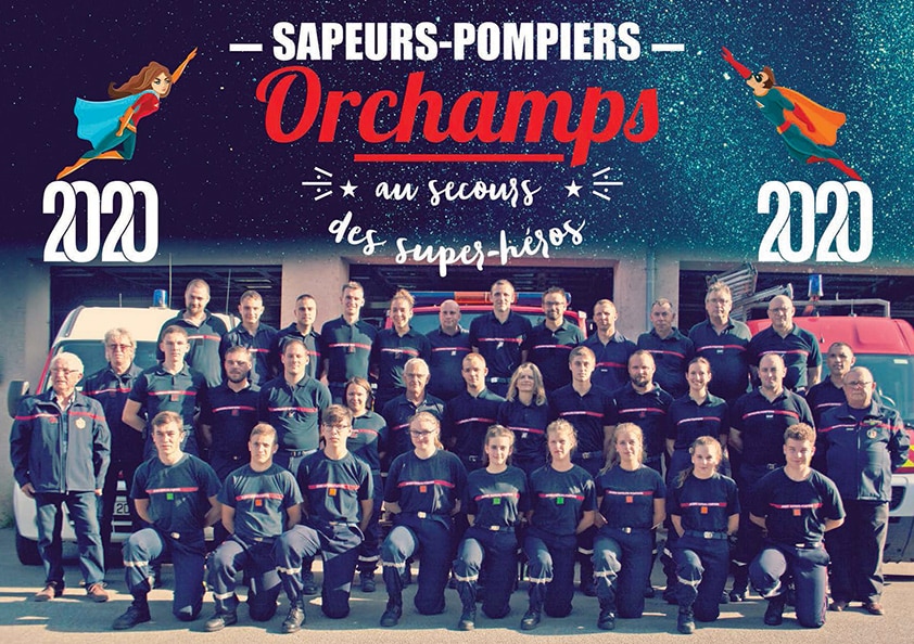 Calendrier Super héros - Orchamps 2020