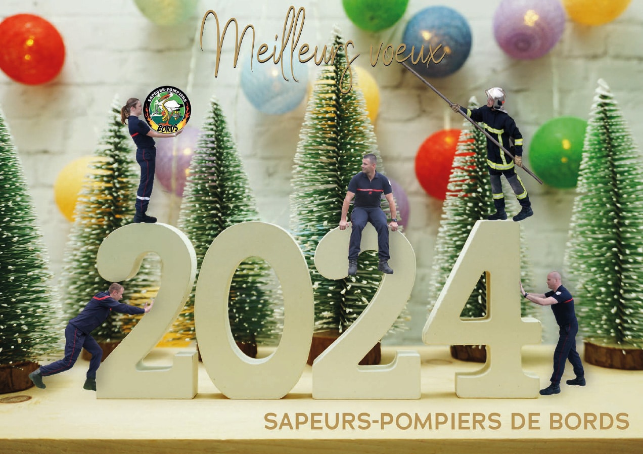 Calendrier "pompiers en miniature" - Bords 2024