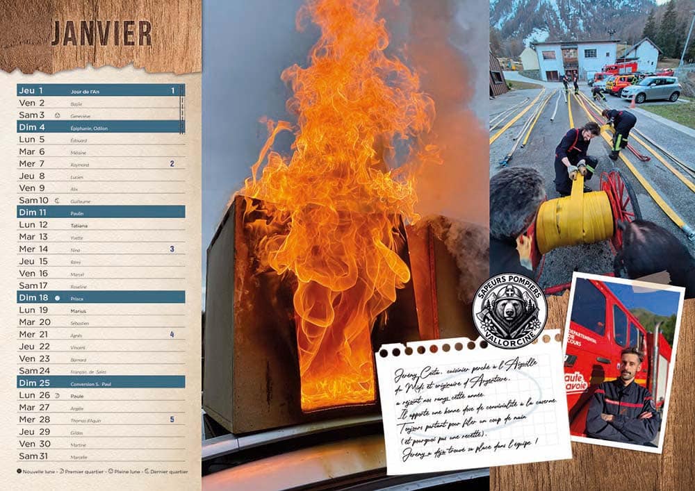 Calendrier 16 pages Vallorcine