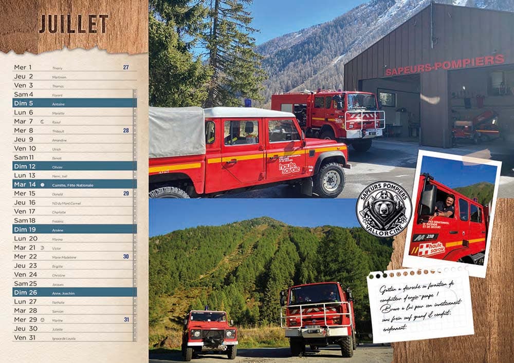 Calendrier 16 pages Vallorcine