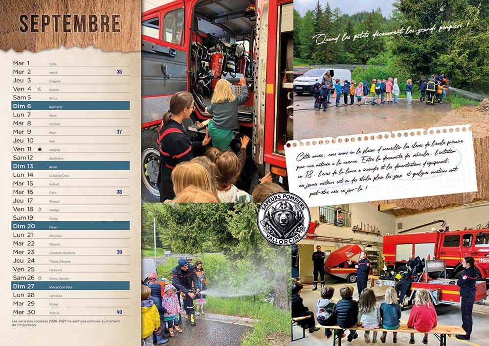 Calendrier 16 pages Vallorcine